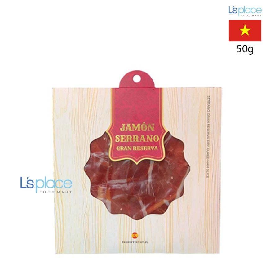 Thịt lợn Jamón Serrano Gran Reserva cắt lát