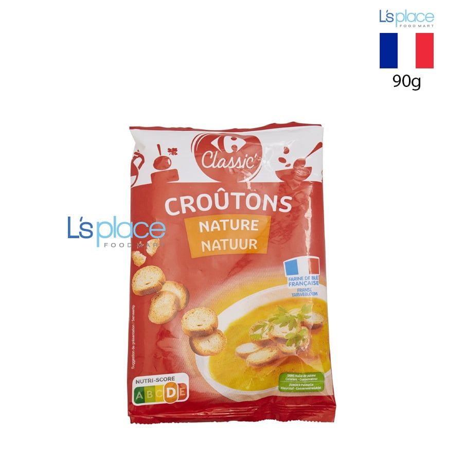 Carrefour Classic Bánh mì khô croutons vị tự nhiên