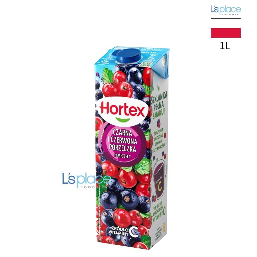 Hortex Nước ép quả Lý Chua đen và đỏ