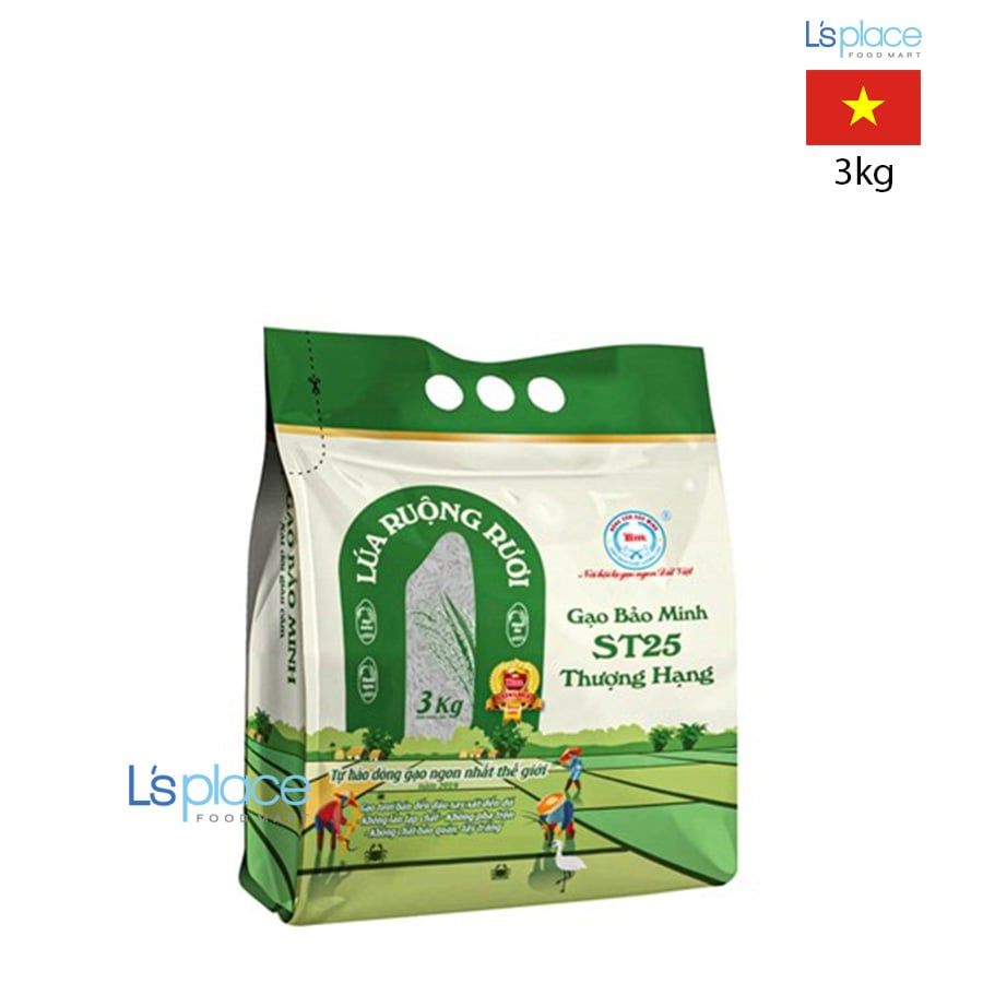 Bảo Minh Gạo ST25 lúa ruộng rươi