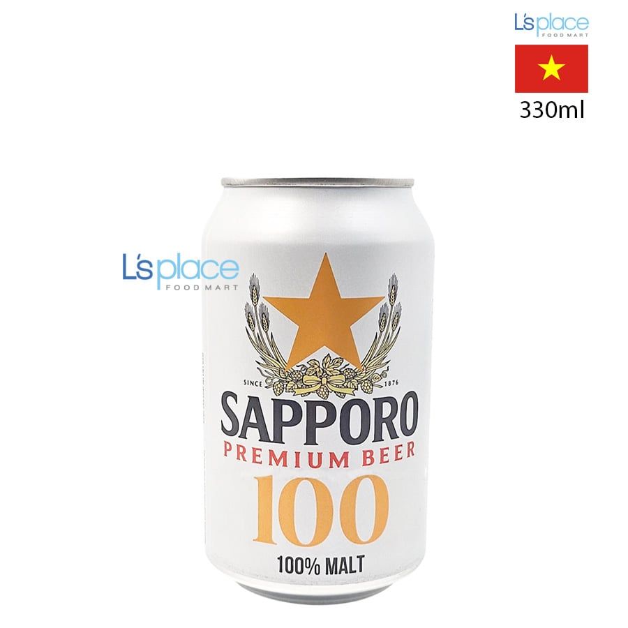 Sapporo Bia lon 100