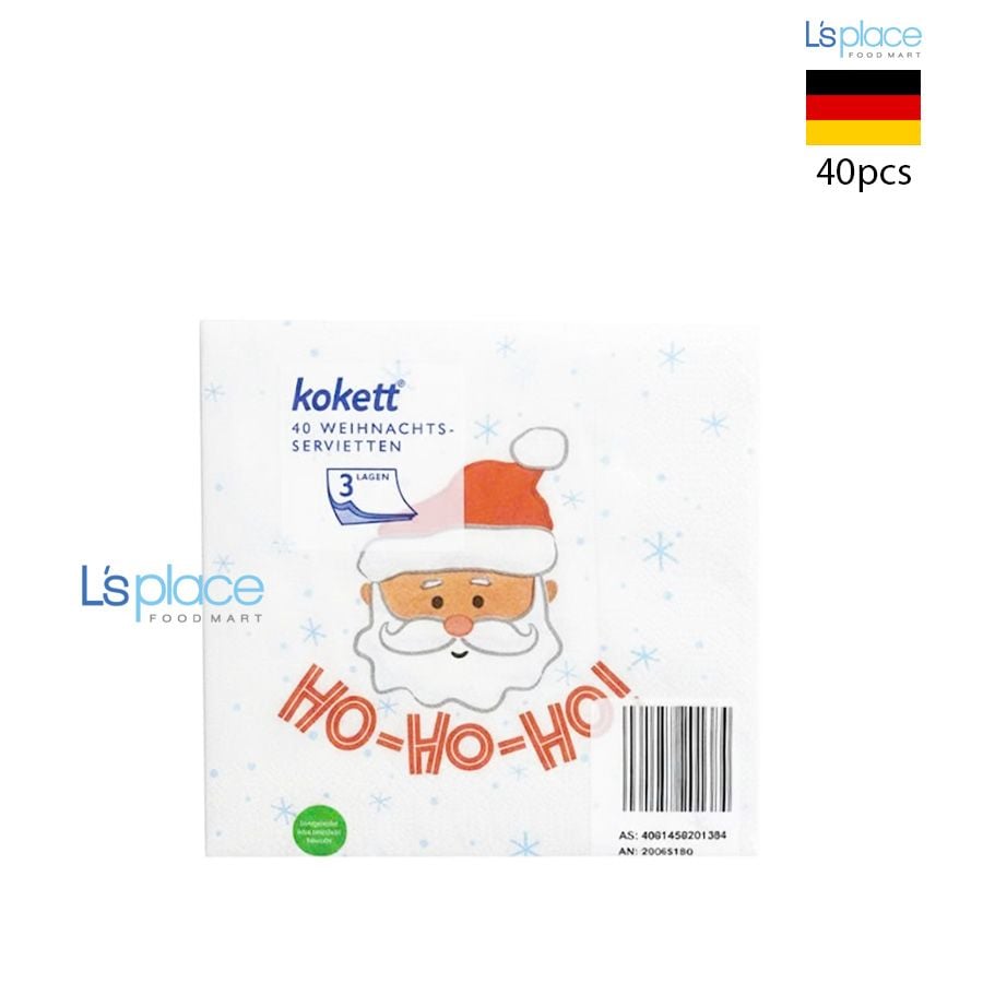 Kokett Giấy ăn 33x33cm hình Noel mẫu 1
