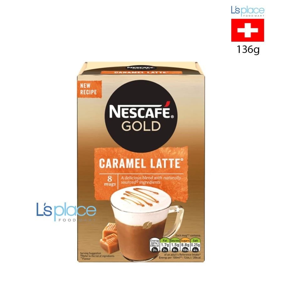 Nescafe Cà phê Latte vị caramen