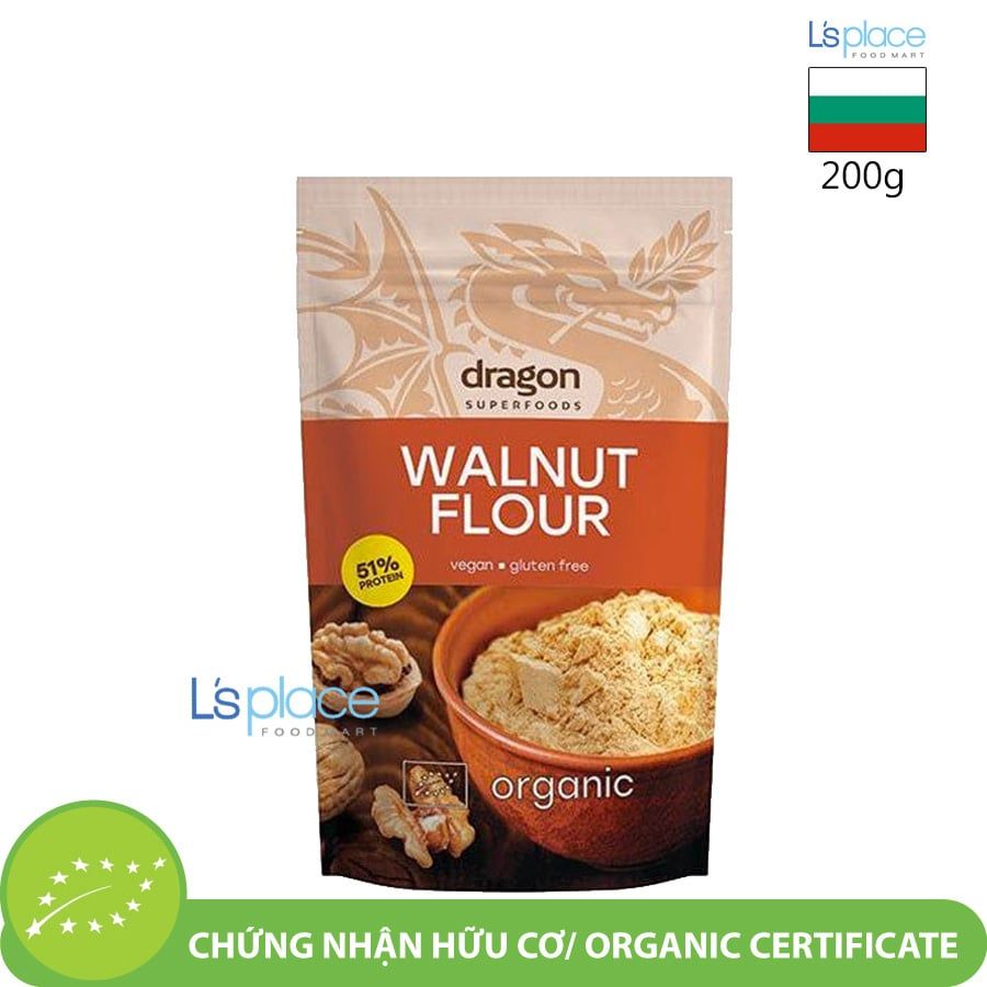 Dragon Superfoods Bột Hạt óc chó hữu cơ
