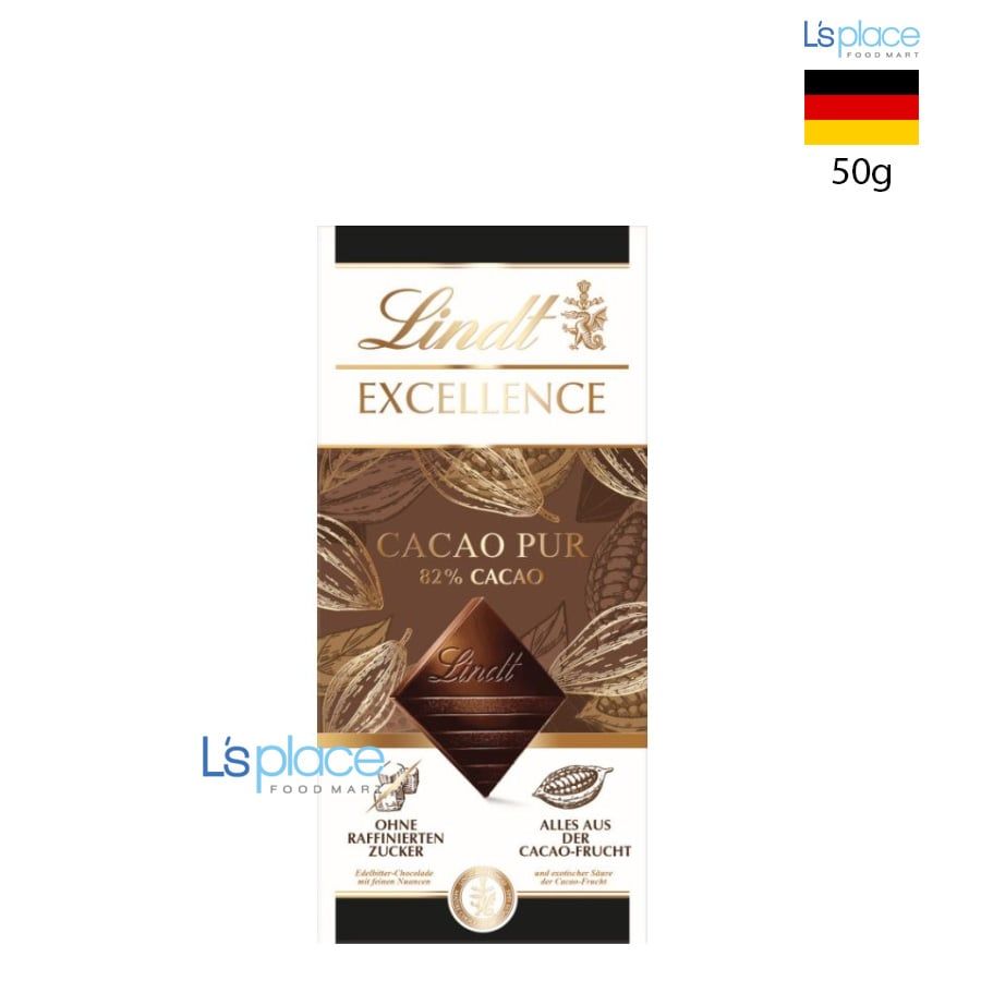 Lindt Excellence Cacao Pur Socola đen 82% cacao
