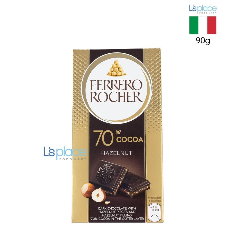 Ferrero Rocher Thanh socola đen 70% hạt phỉ