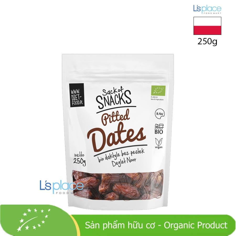 Diet Food Chà là hữu cơ đã tách hạt