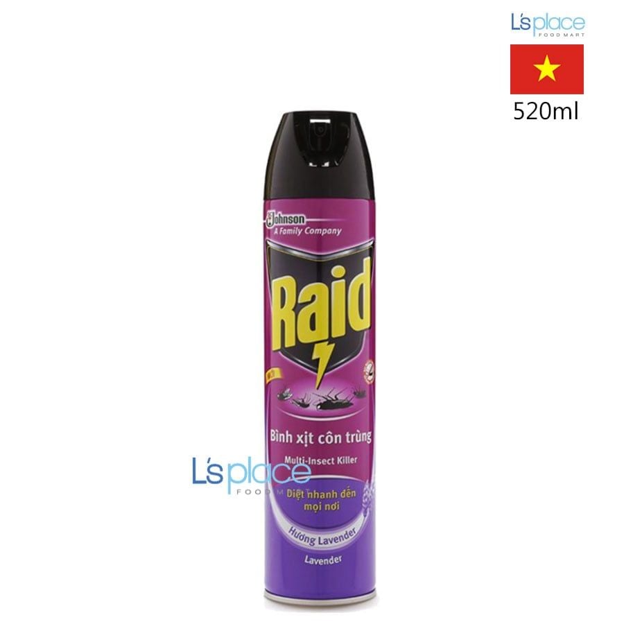 Raid Xịt Côn Trùng Hương Lavender