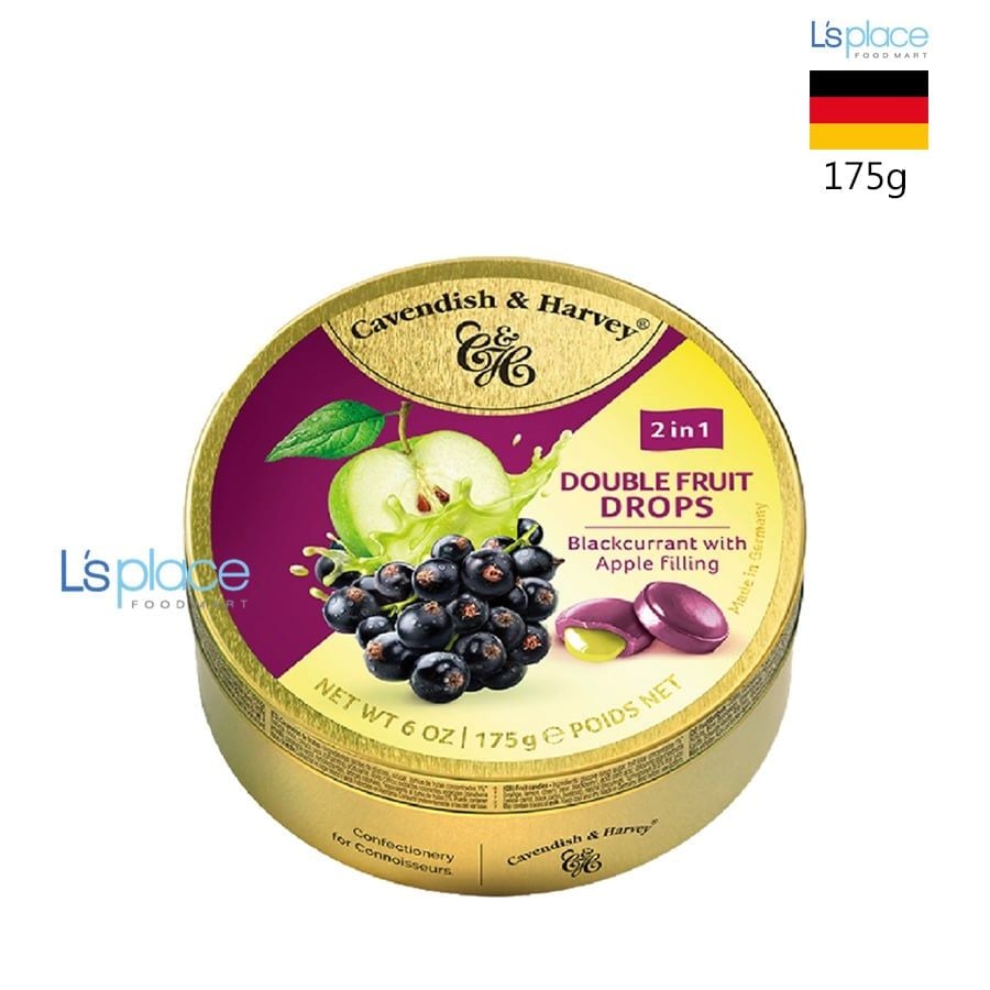 Cavendish & Harvey Kẹo vị Quả Lý Chua Đen nhân Táo