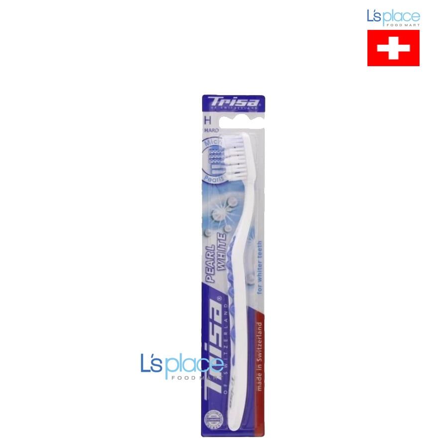 Trisa Bàn chải lông cứng Pearl White