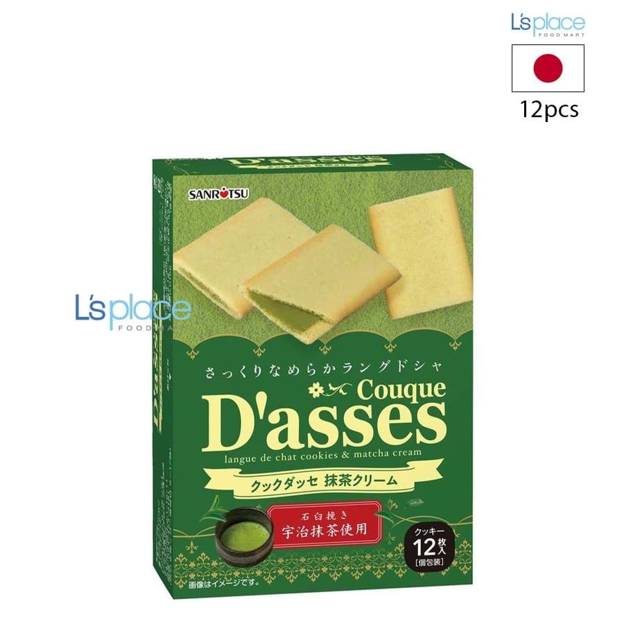 Sanritsu Bánh quy D'asses Couque nhân trà xanh