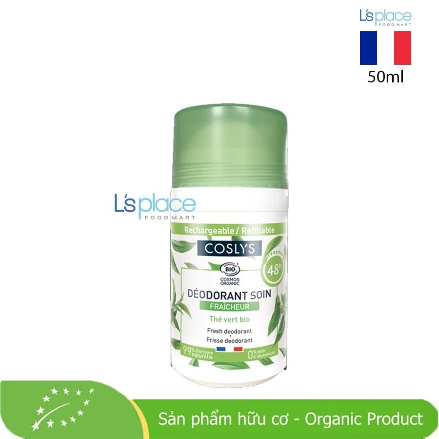 Coslys Lăn khử mùi hữu cơ hương tươi mát