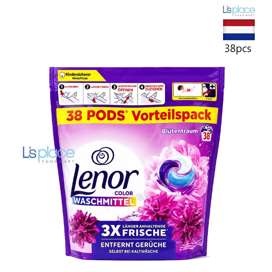 Lenor Viên Giặt hương hoa Thạch Anh Tím
