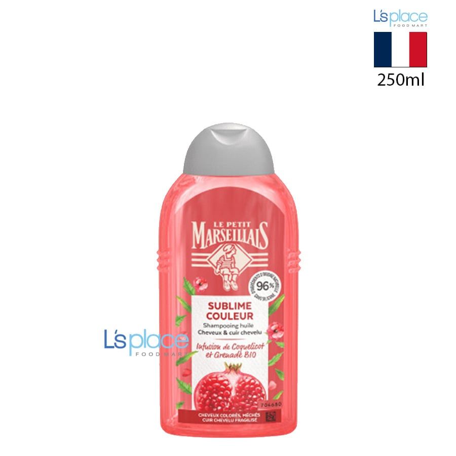 Le Petit Marseillais Dầu gội chiết xuất lựu hữu cơ 96%