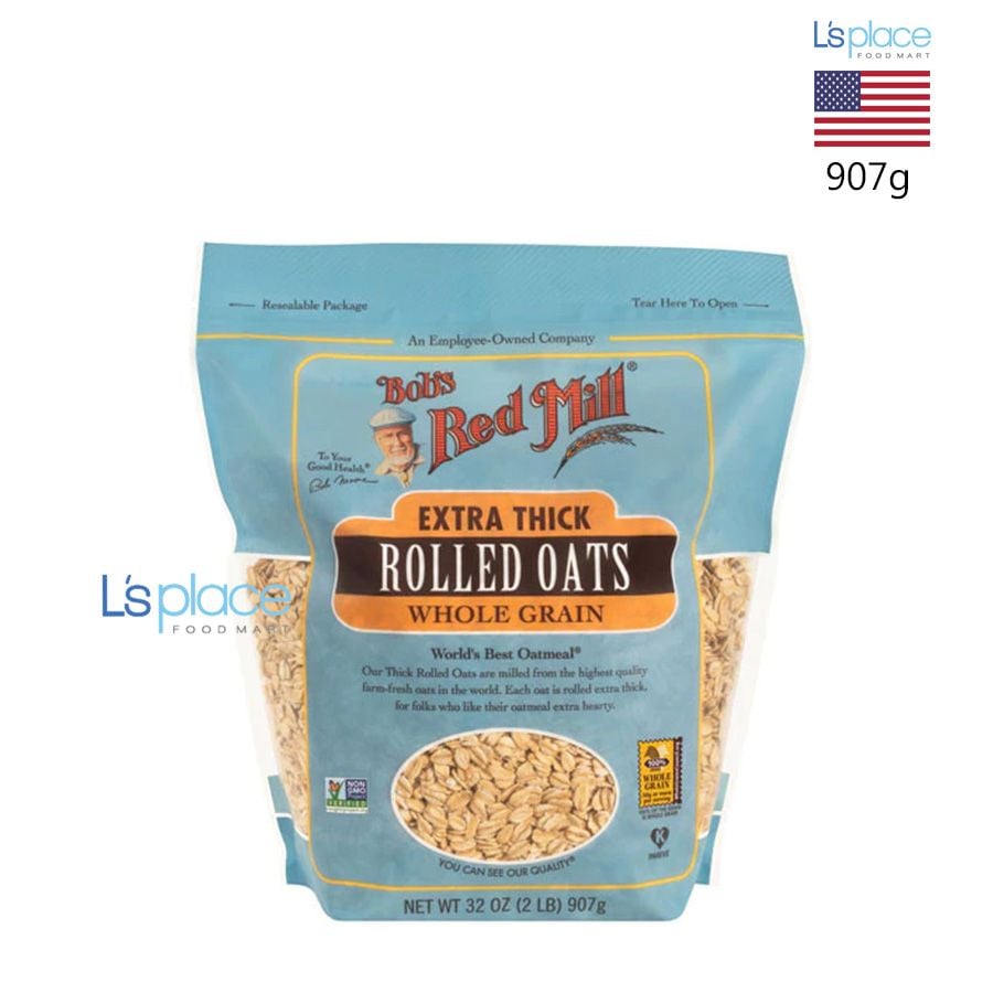 Bob's Red Mill yến mạch cán cỡ dày