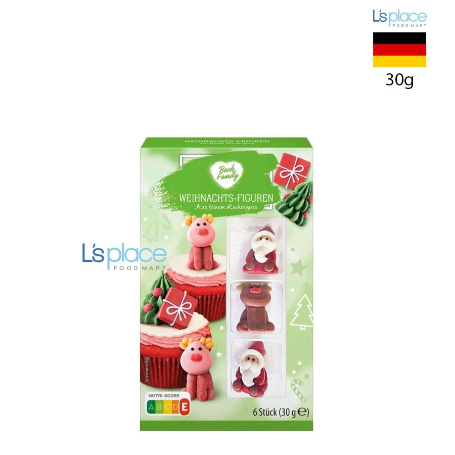 Back Family Kẹo đường trang trí bánh hình Giáng sinh
