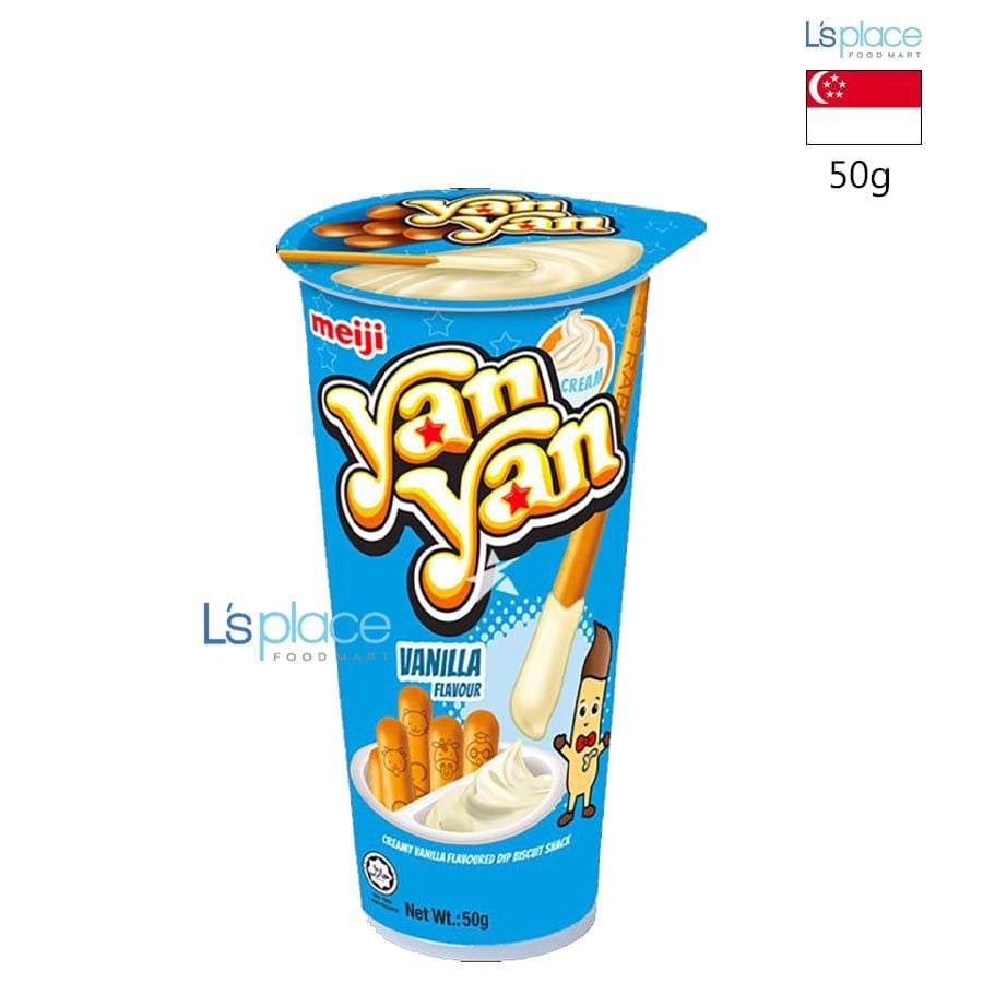 Meiji Bánh que chấm kem Yan Yan vị vani