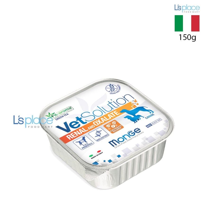 Monge VetSolution Pate chó hỗ trợ chức năng thận & giảm sỏi