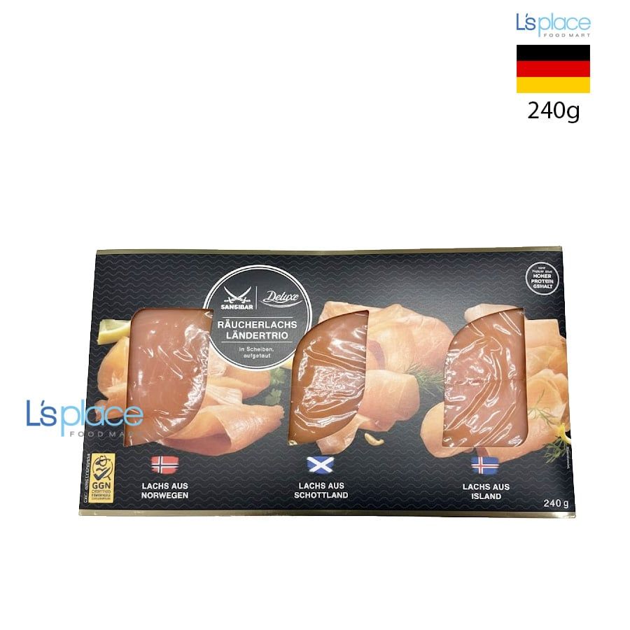 Deluxe Cá hồi xông khói 3 vị