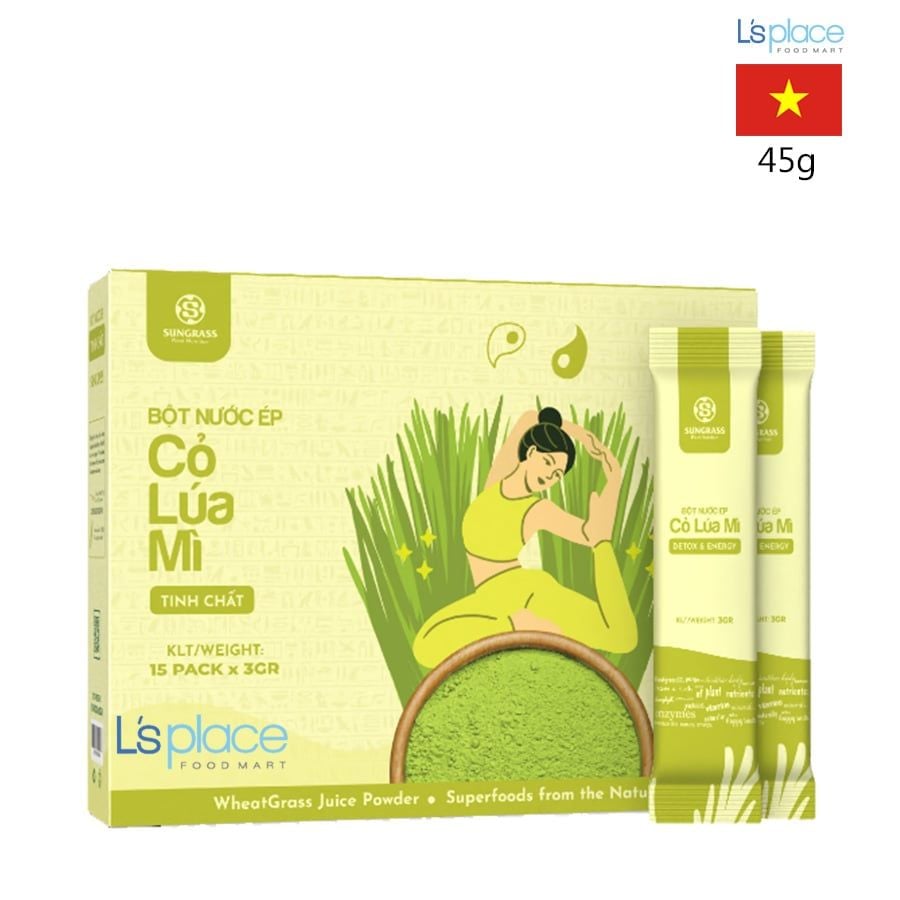 Sungrass Bột Nước Ép Tinh Chất Cỏ Lúa Mì