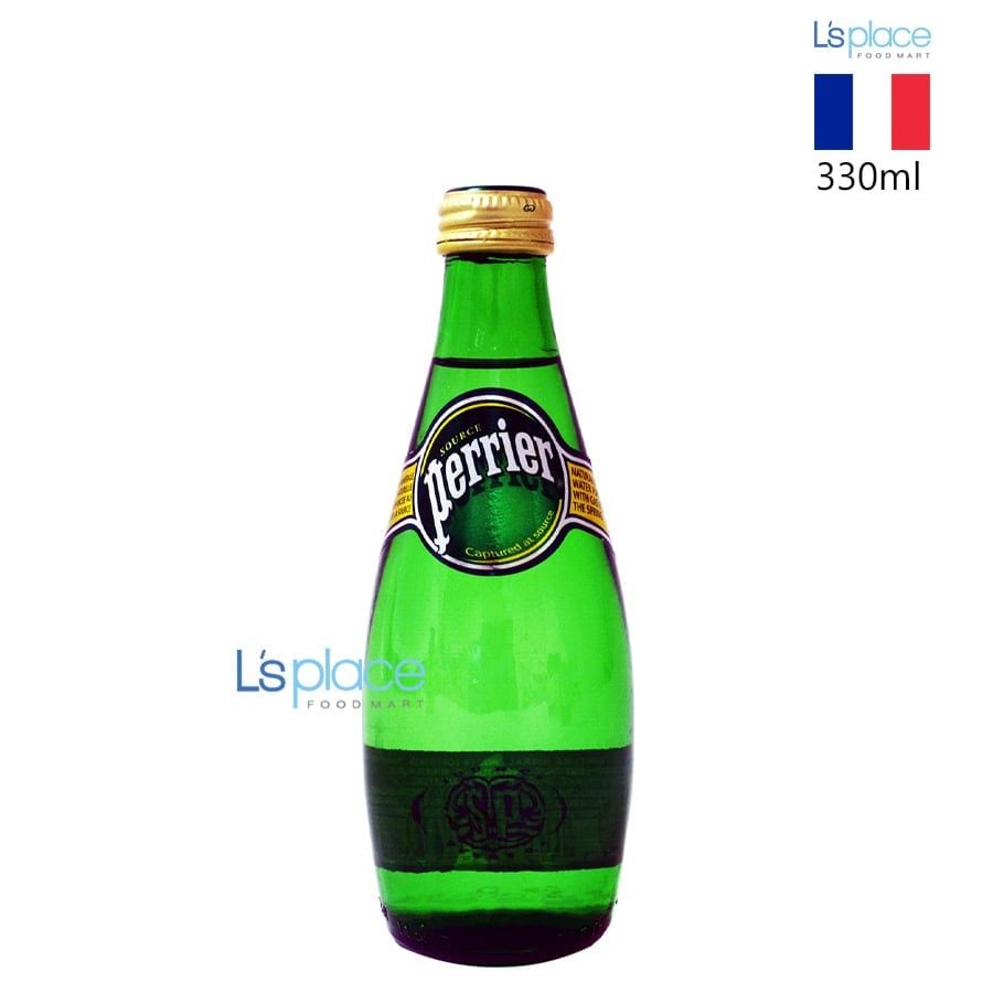 Perrier Nước khoáng có ga vị tự nhiên chai 330