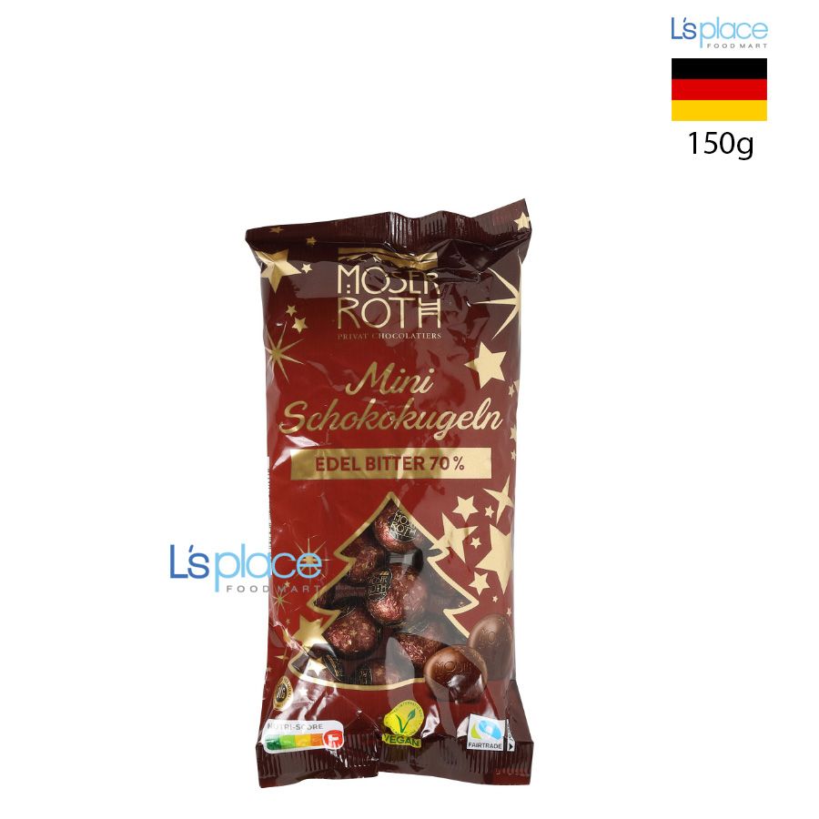 Moser Roth Socola viên tròn mini vị đắng 70% cacao