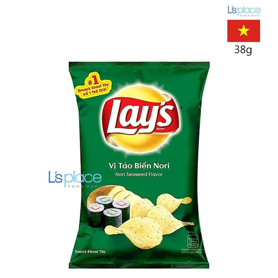 Lay's Khoai tây Vị tảo biển Nori gói nhỏ