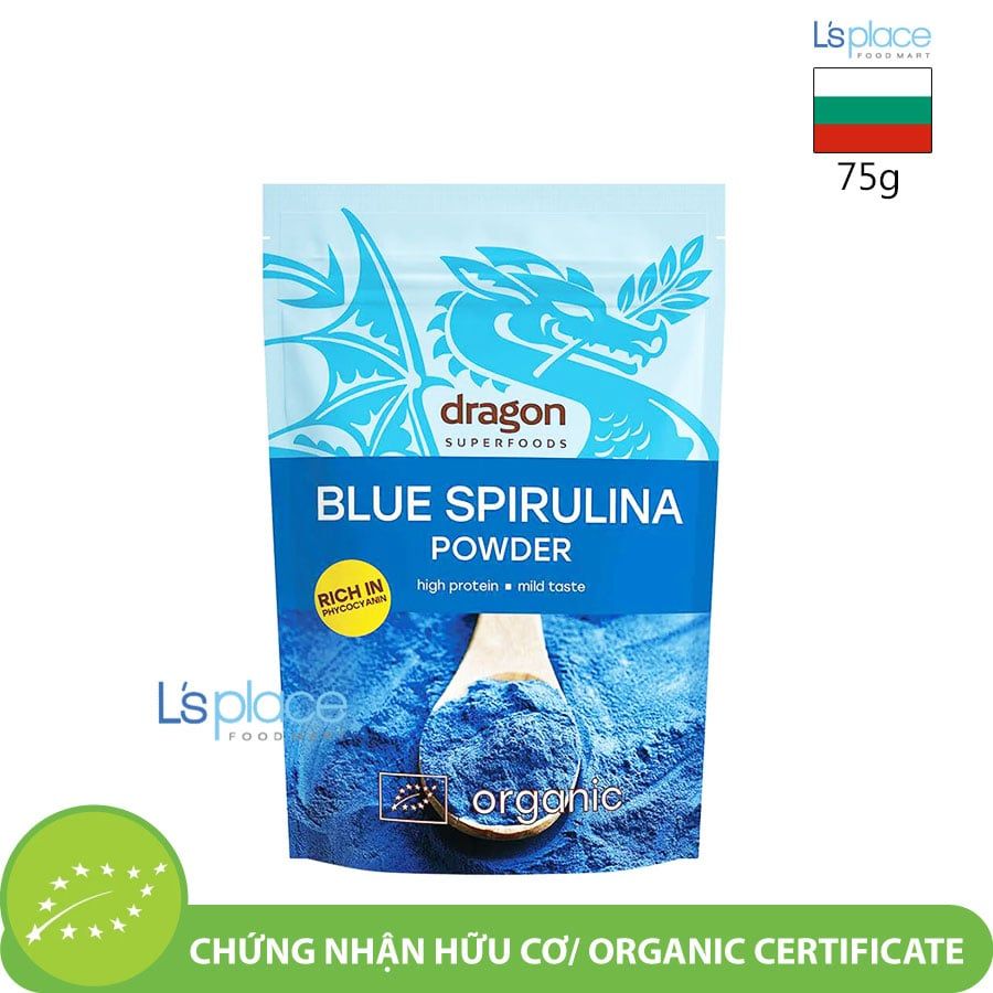 Dragon Superfoods Bột tảo lam Spirulina hữu cơ