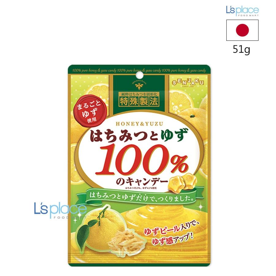 Senjaku Kẹo cứng vị mật ong và yuzu