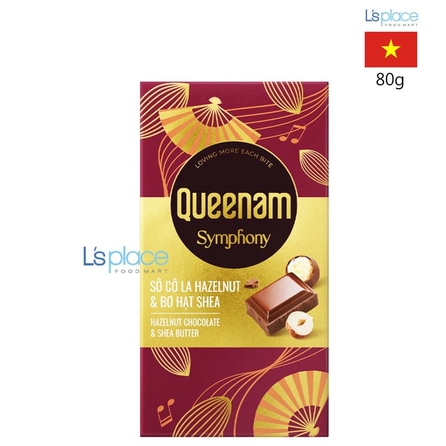 Queenam Symphony Thanh socola vị hạt phỉ & bơ Shea