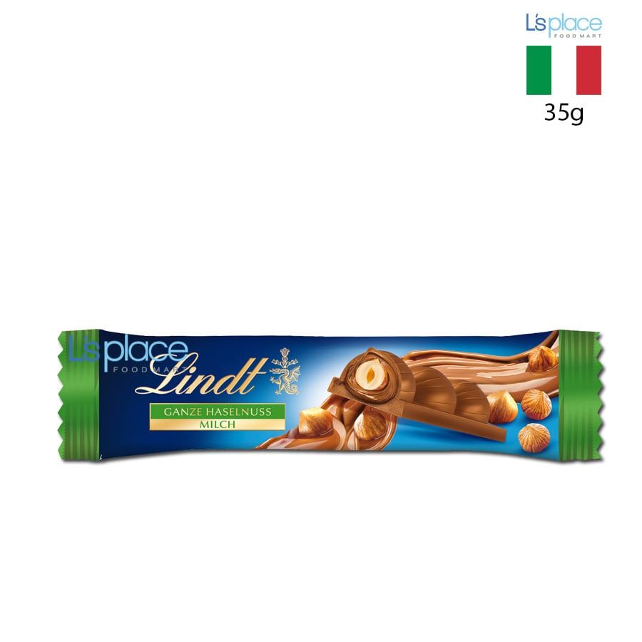 Lindt Thanh socola sữa hạt phỉ nguyên hạt