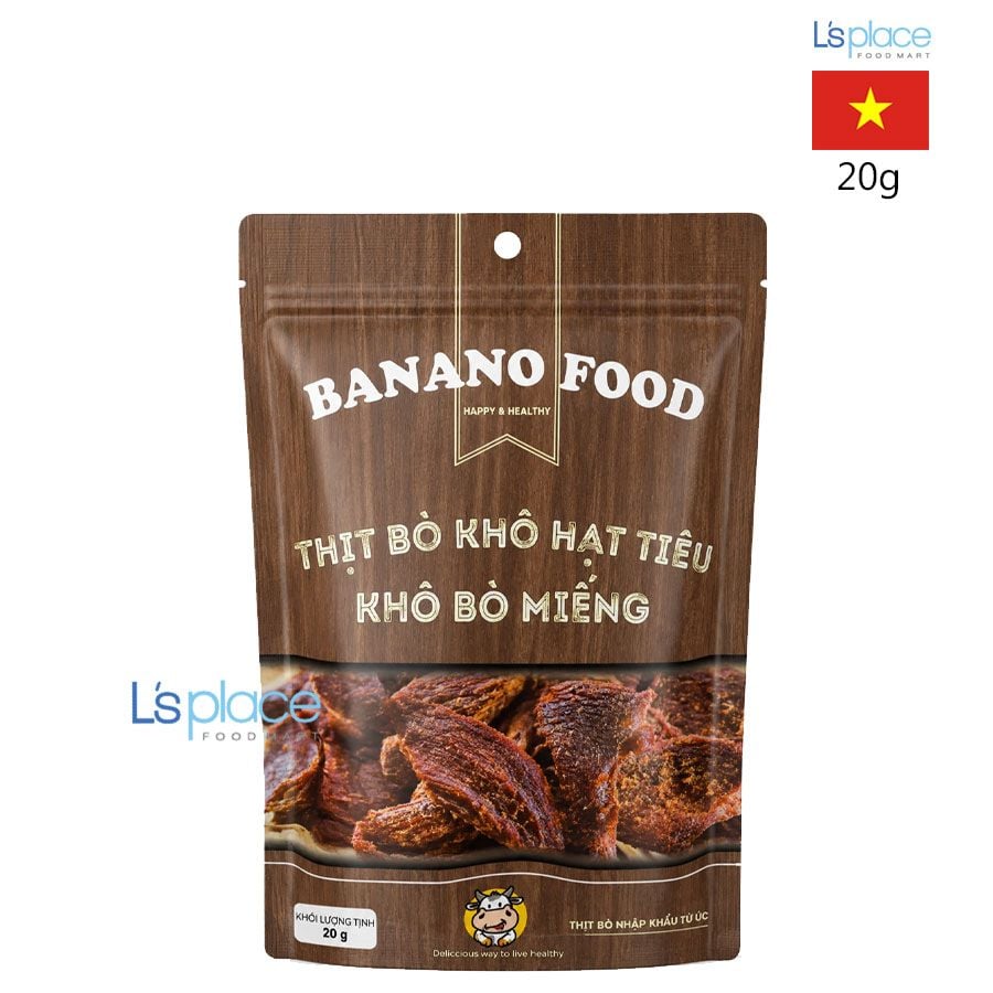 Banano Food Thịt bò khô hạt tiêu gói nhỏ