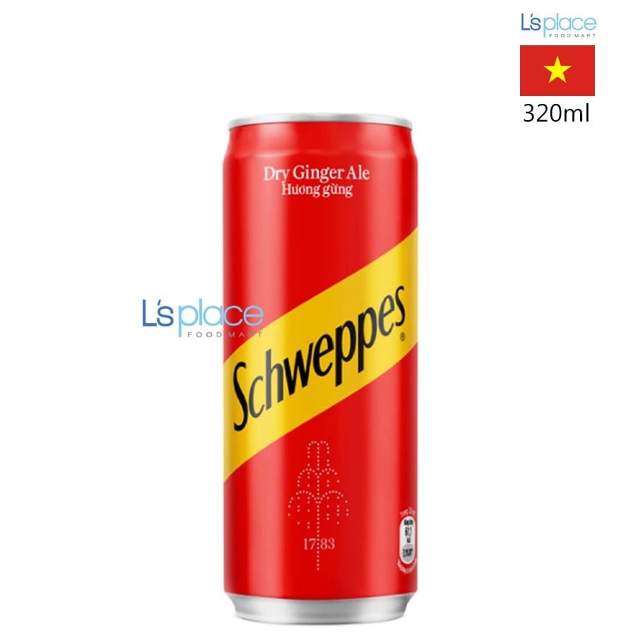 Schweppes Nước ngọt hương gừng Ginger Ale