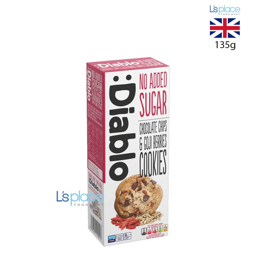 Diablo Bánh quy không thêm đường vị Socola chips và kỷ tử