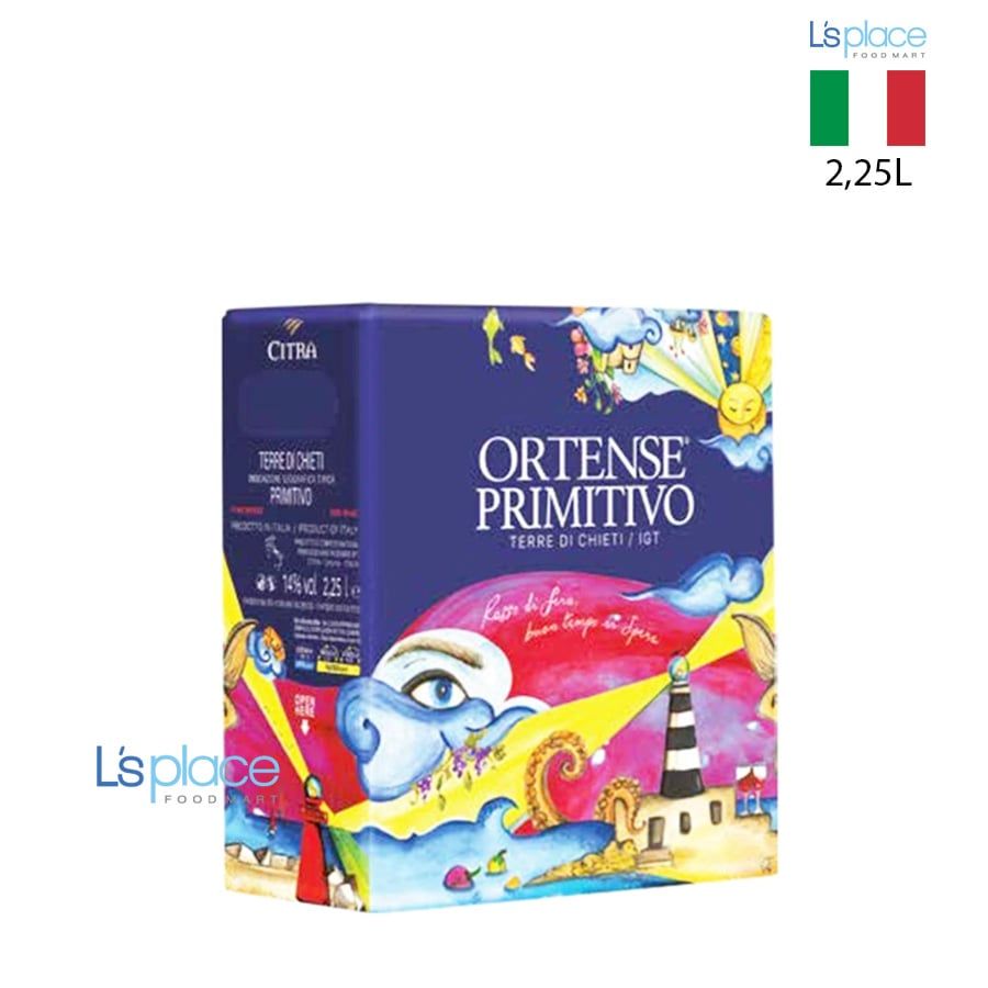 Citra Bịch vang đỏ Ortense Primitivo Terre D'Abruzzo