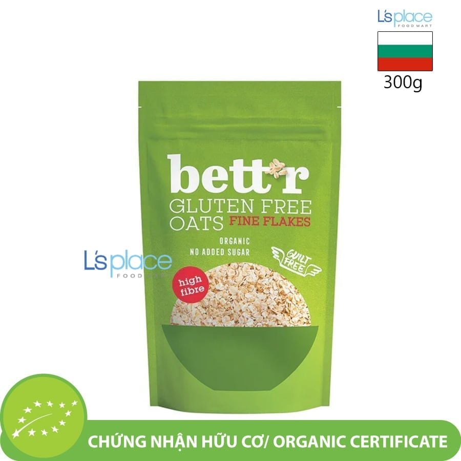 Bett'r Yến mạch cán mỏng hữu cơ