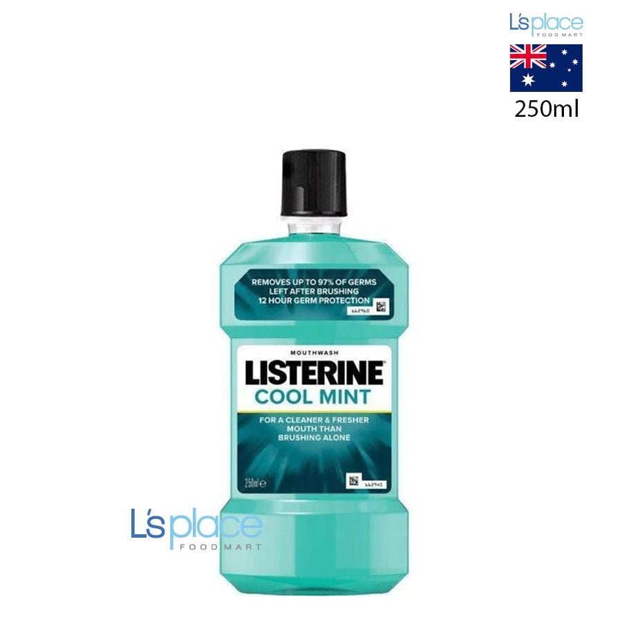 Listerine nước xúc miệng hương bạc hà mát lạnh