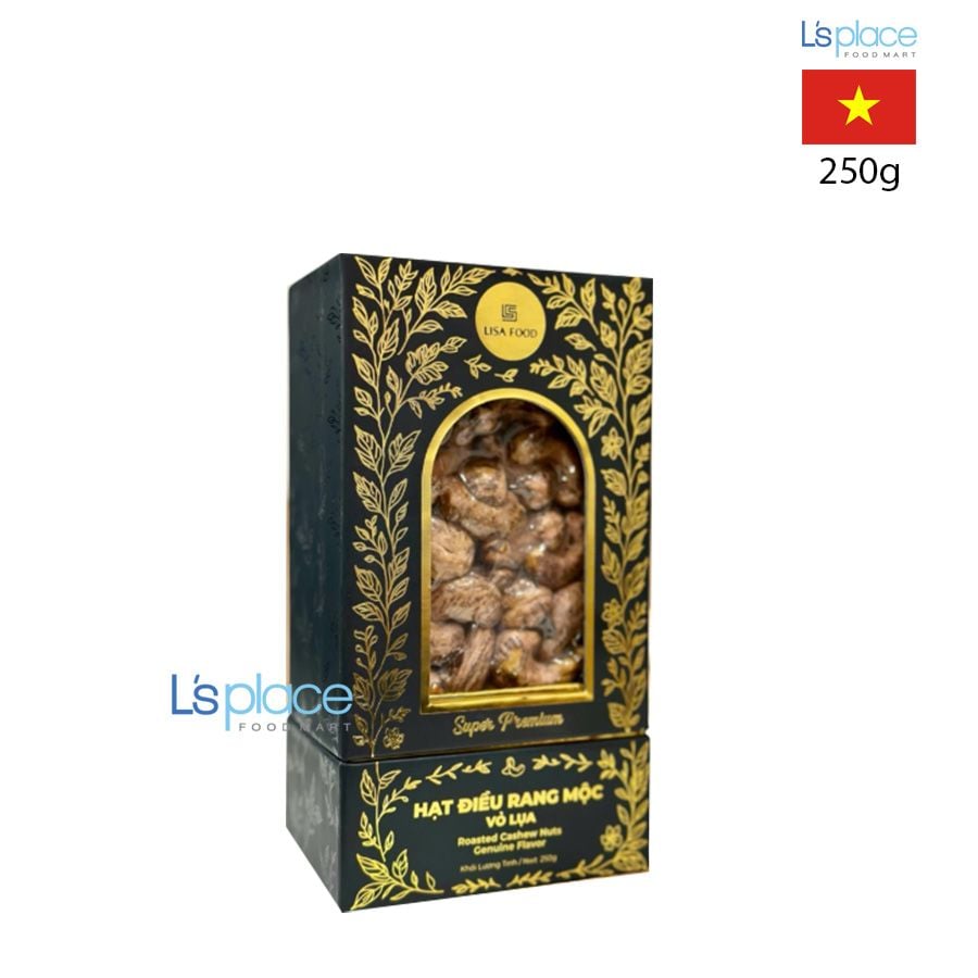 Lisa food Hạt điều rang mộc vỏ lụa