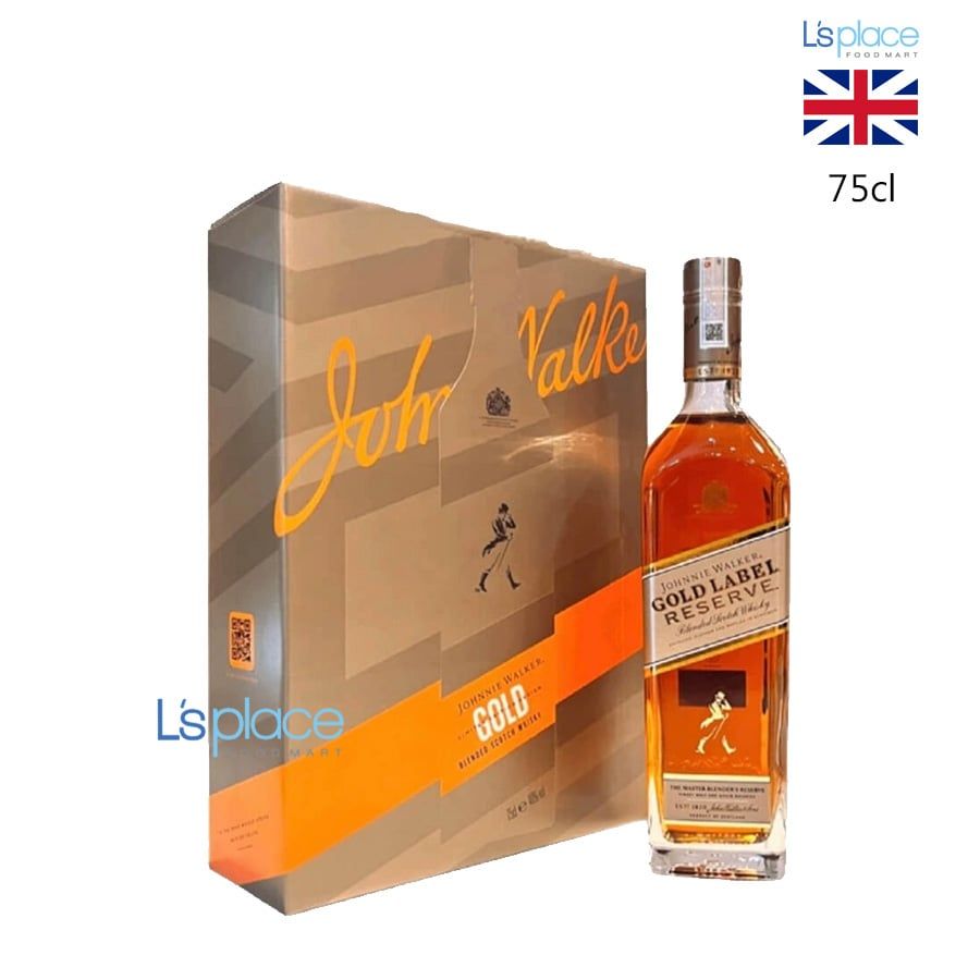 Johnnie Walker Rượu whiskey hộp quà Gold Label limited