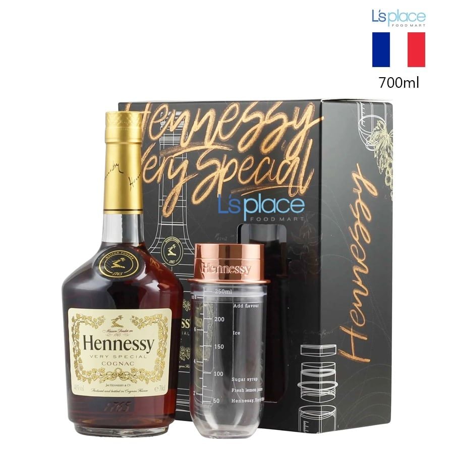 Hennessy Rượu cognac Very Special hộp quà có bình lắc