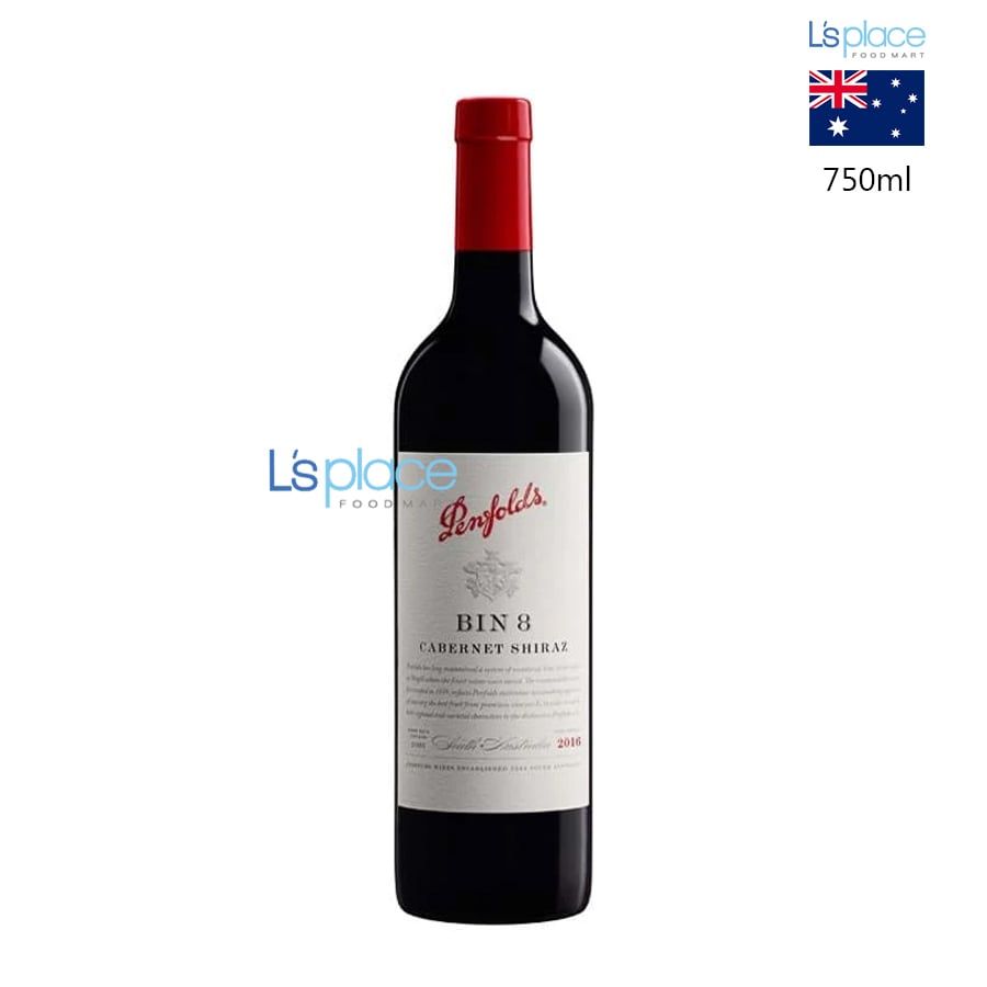 Penfolds Bin 8 Hộp quà vang đỏ Shiraz Cabernet
