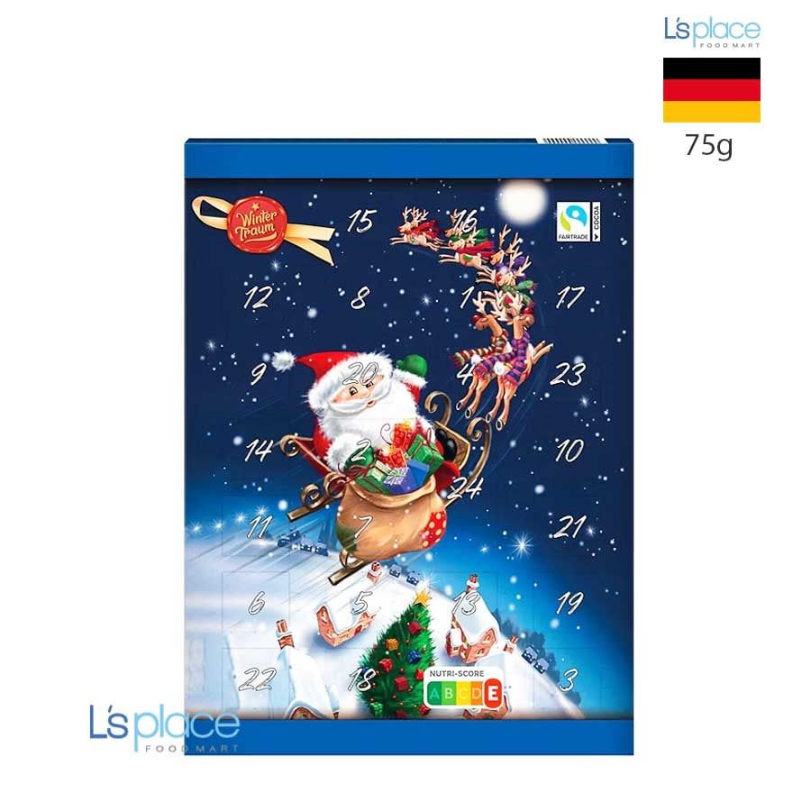 Wintertraum Socola lịch Giáng sinh hình Santa Clause