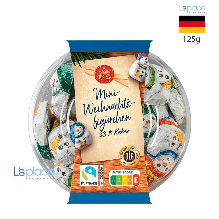 Wintertraum Socola sữa mini hình người tuyết Giáng sinh