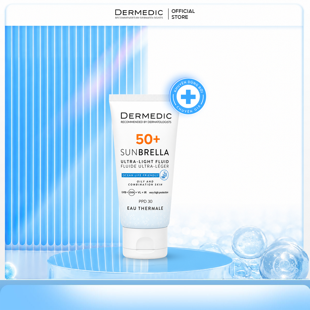  SUNBRELLA Ultra-light fluid SPF 50+ oily and combination skin - Kem chống nắng dành cho da dầu, da hỗn hợp 
