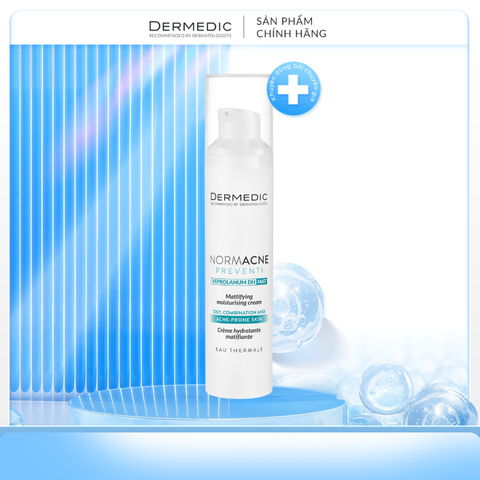  NORMACNE Mattifying Moisturising Cream - Kem dưỡng ban ngày ngăn bóng nhờn, điều trị mụn 