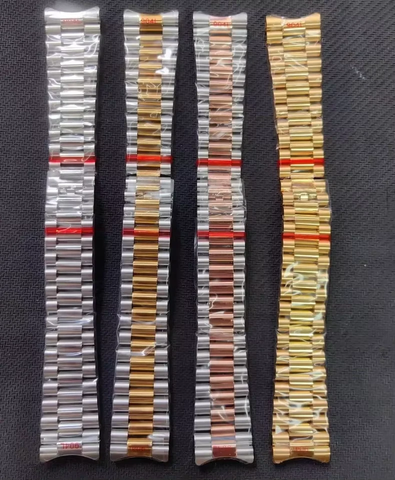  Dây đồng hồ Rolex 6 số mắt đúc cao cấp (3 hàng mắt và 5 hàng mắt) - Khóa Bấm 