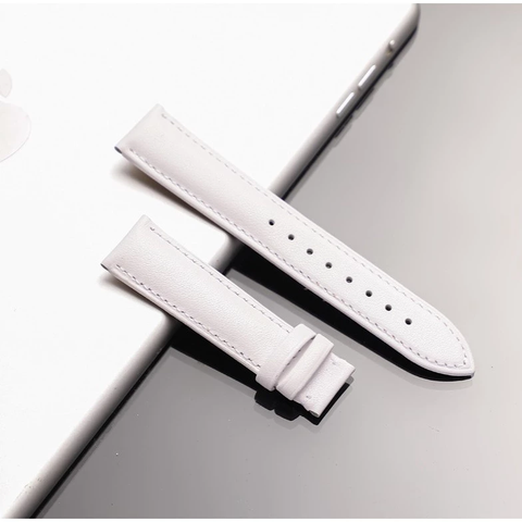  Dây da đồng hồ nữ & nam da bò thật hai mặt size 12 14 16 18 20 22 mm 