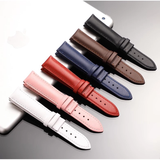  Dây da đồng hồ nữ & nam da bò thật hai mặt size 12 14 16 18 20 22 mm 