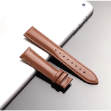  Dây da đồng hồ nữ & nam da bò thật hai mặt size 12 14 16 18 20 22 mm 