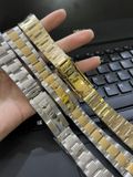  Dây Đồng Hồ Rolex Loại 3 Mắt Đúc Đặc Không Gỉ Size 20 Tặng Kèm Dụng Cụ Thay Dây 